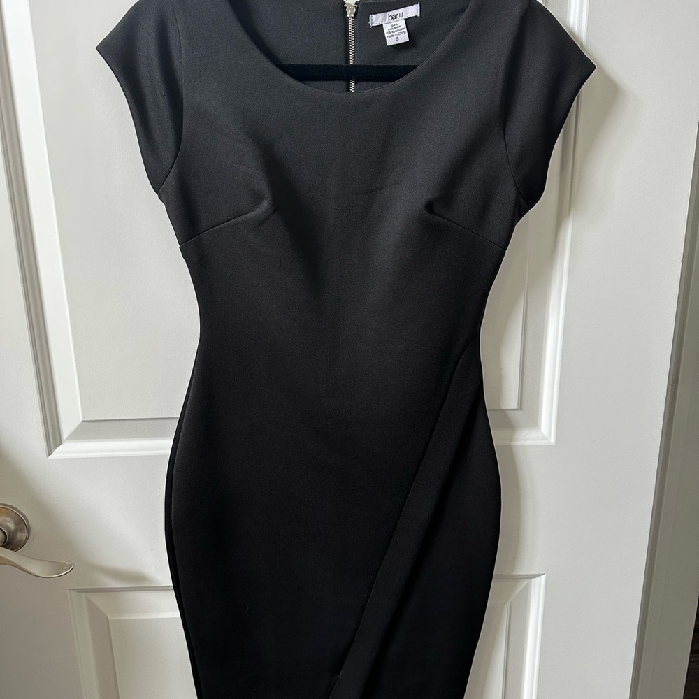 Express Black Cap Sleeve Sheath Dress